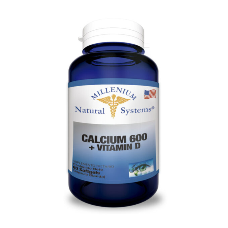 Calcium 600 + Vitamin D Natural Systems