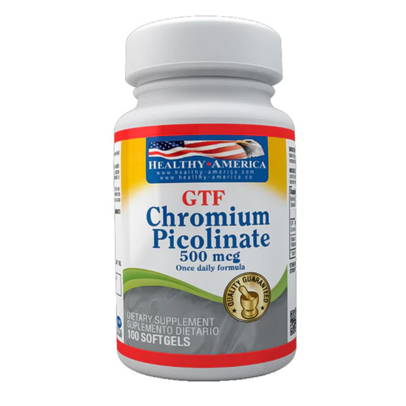 Picolinato de Cromo x 100 Capsulas Healthy America