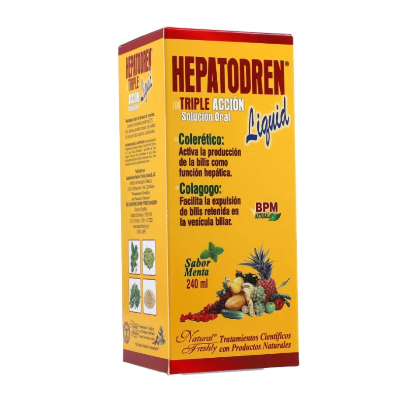 Hepatodren Triple Acción Solución Oral Natural Freshly Frasco X 240mL