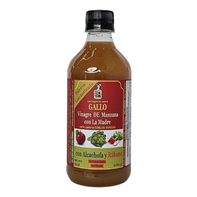 Vinagre de Manzana Con Alcachofa y Rábano Gallo 500 ml