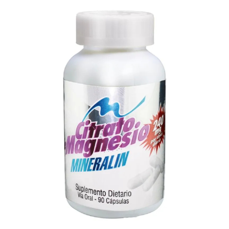 Citrato de Magnesio Mineralin x 90 Cápsulas
