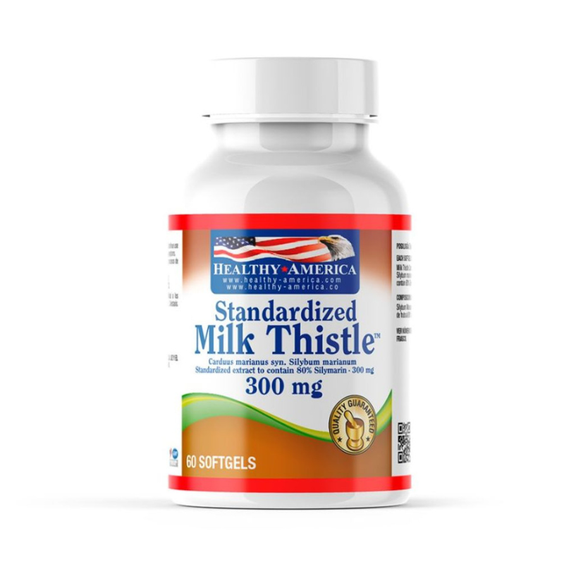 Milk Thistle 300mg Healthy America 60 softgels