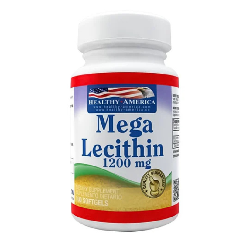 Lecitina de Soya 1200mg x 100 softgels Healthy America