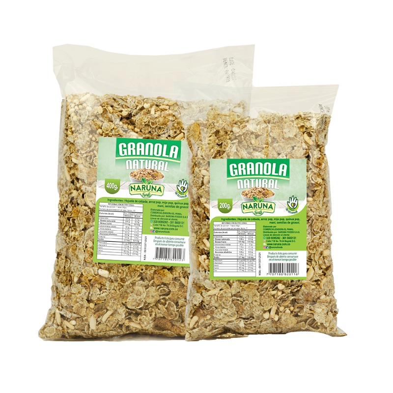 Granola Natural 400 g Naruna