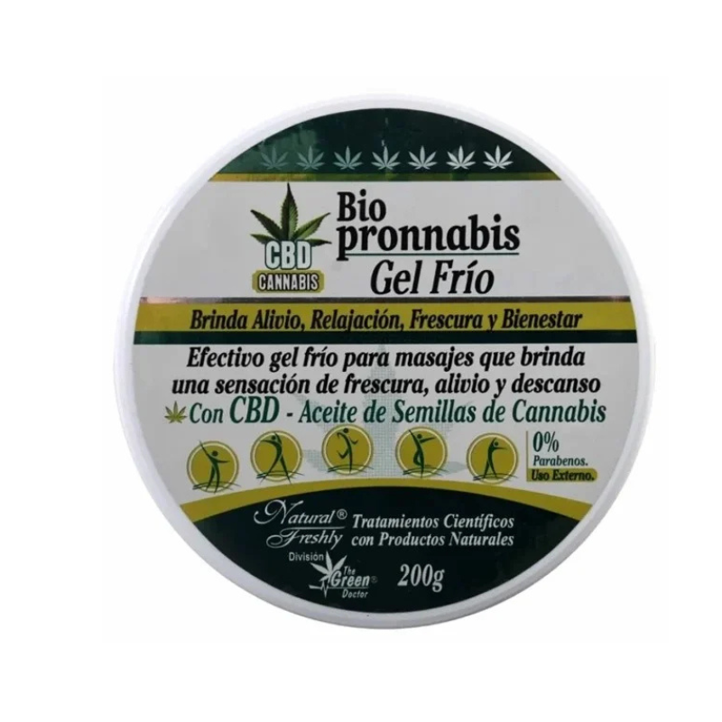 Biopronnabis Gel Frio con CBD x 200 g Natural Freshly