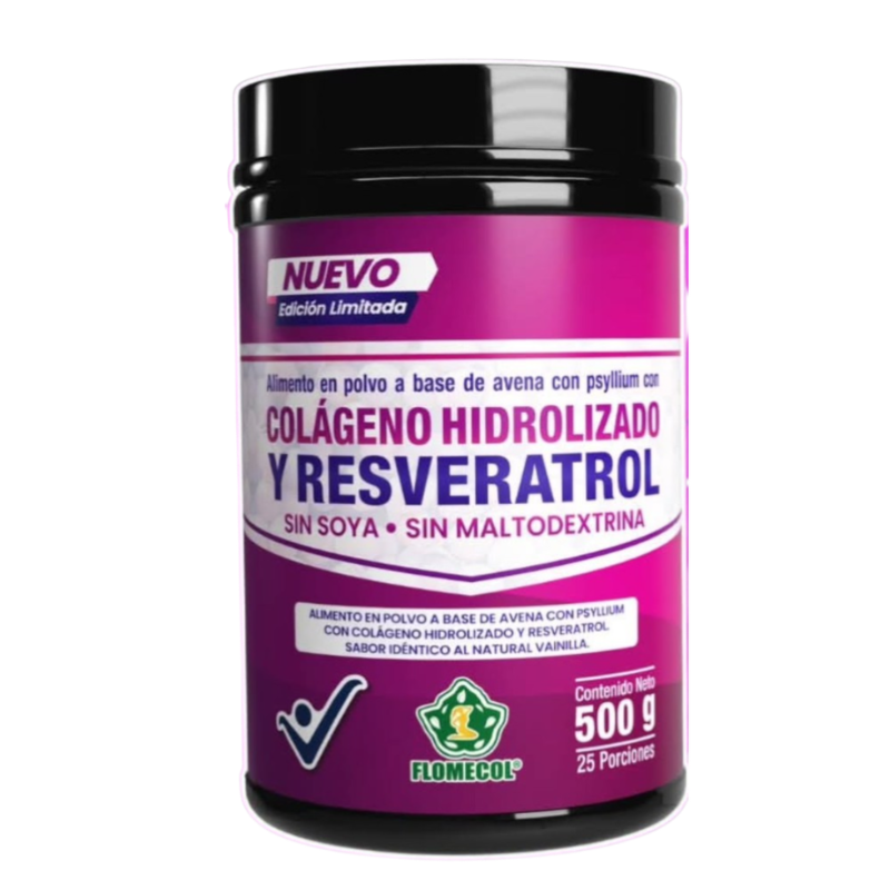 Colageno Hidrolizado y Resveratrol x 500 g Flomecol