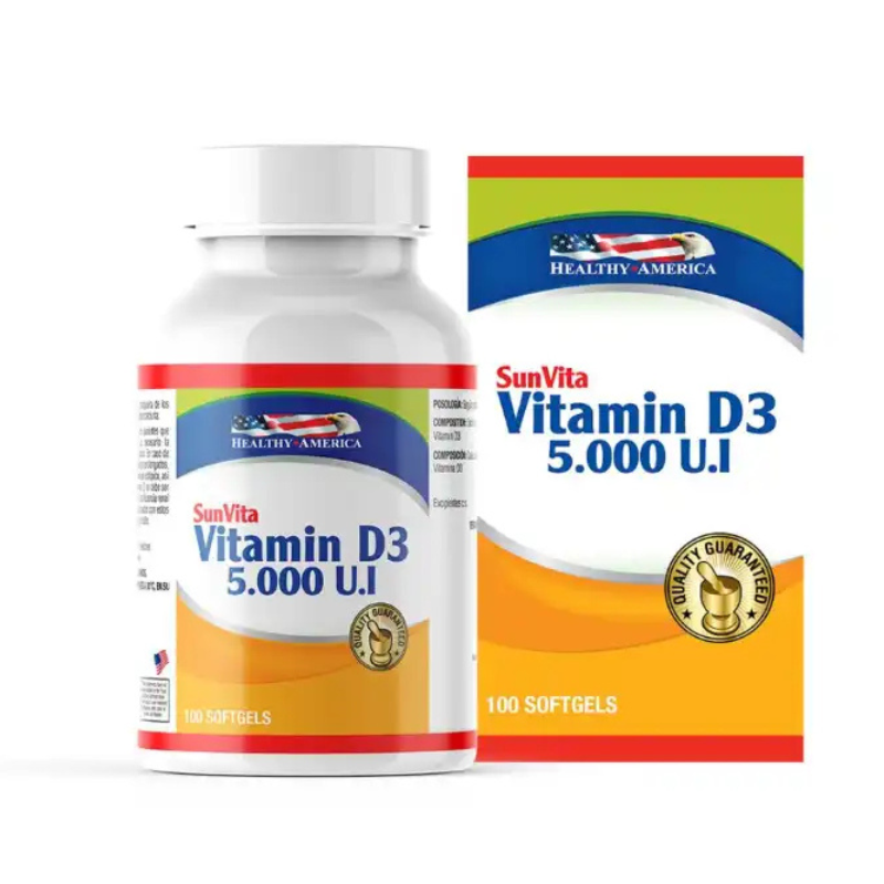 Vitamin D3 5000 UI Healthy America