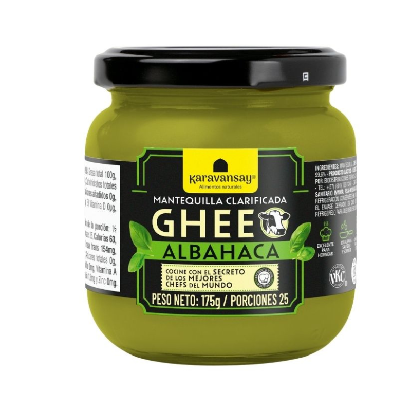 Mantequilla Clarificada Ghee con Albahaca Karavansay
