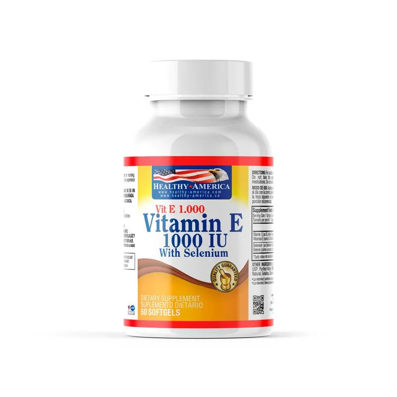 Vitamina E 1000 IU con Selenio Healthy America